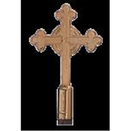 Perfectpatio 9 in. Catholic Cross  Aluminum PE2648477